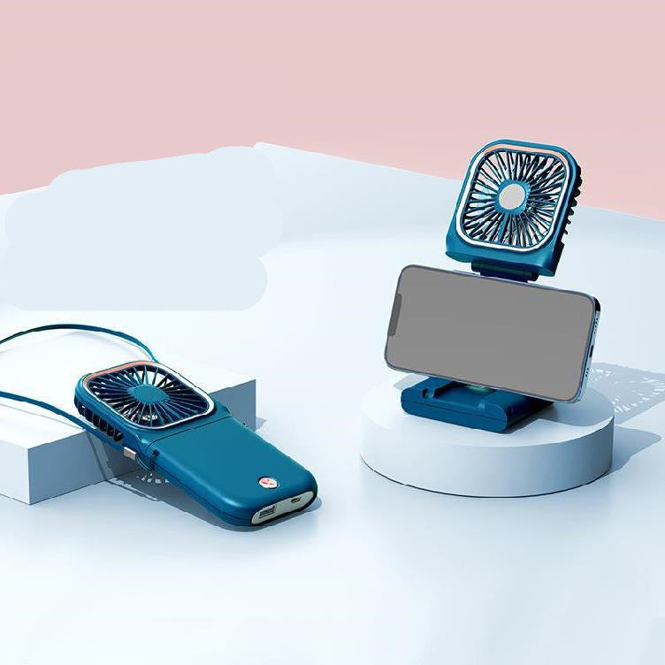2-in-1 Mini Fan + Power Bank · Portable · USB Rechargeable · Student Gift
