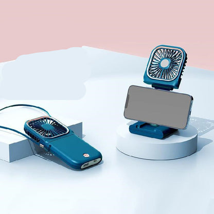 2-in-1 Mini Fan + Power Bank · Portable · USB Rechargeable · Student Gift