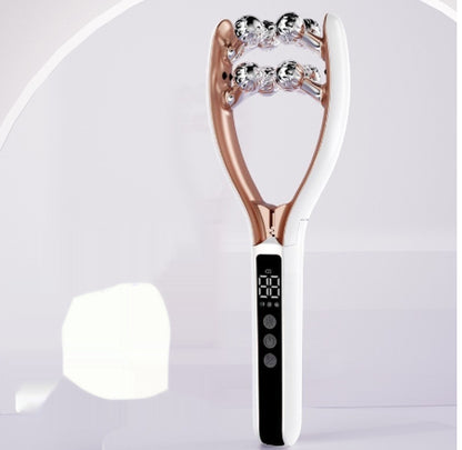 Microcurrent V-Roller Massager, Red & Blue Light Face Lifting Device