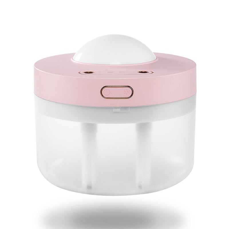 Portable Projection Humidifier, Rechargeable Night Light, Dual Spray