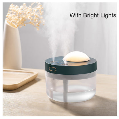 Portable Projection Humidifier, Rechargeable Night Light, Dual Spray